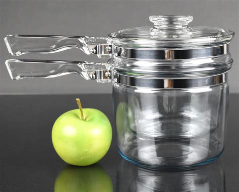 pyrex double boiler glass